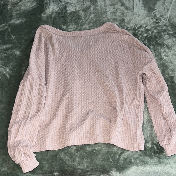 Soft Waffle Knit V-Neck Sweater - Altar’d State - Picture 6 of 9